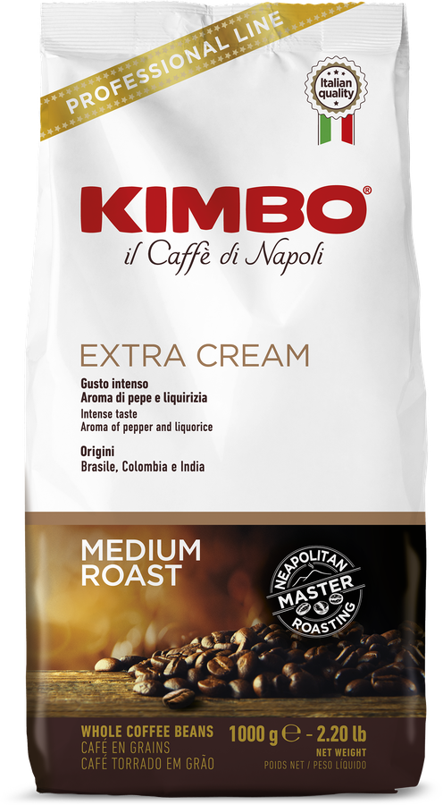 Кофе зерновой KIMBO Extra Cream, 1кг