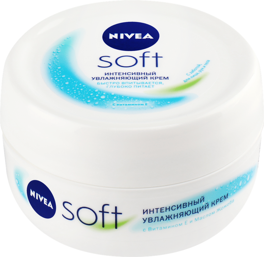 Крем NIVEA Soft интенсивный, увлажняющий с маслом жожоба и витамином Е, 100мл