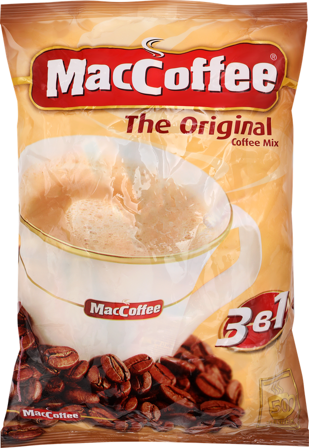 Напиток кофейный растворимый MACCOFFEE Original 3в1, 50пак