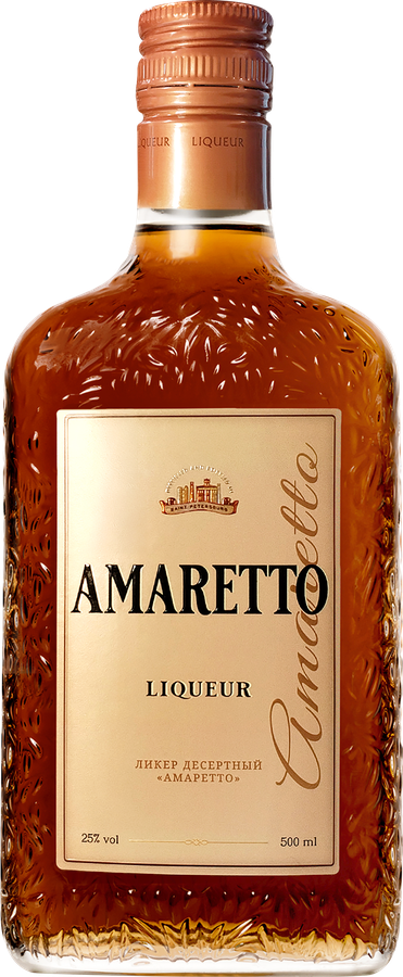 Ликер АМАРЕТТО 25%, десертный, 0.5л