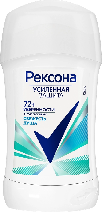 Дезодорант-антиперспирант стик женский REXONA Свежесть душа, 40мл