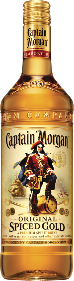 Напиток спиртной CAPTAIN MORGAN Original Spiced Gold на основе рома 35%, 
0.7л