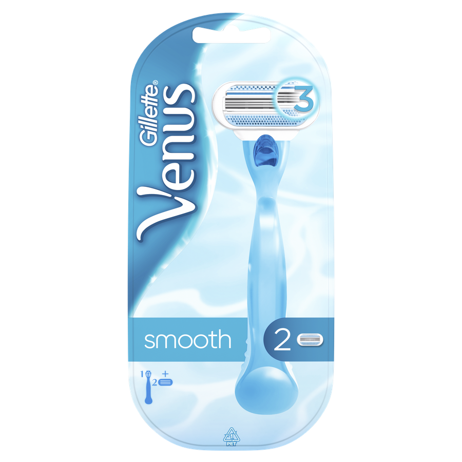 Бритва женская GILLETTE Venus Smooth, со сменным картриджем
