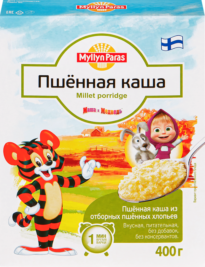 Каша пшенная MYLLYN PARAS, 400г