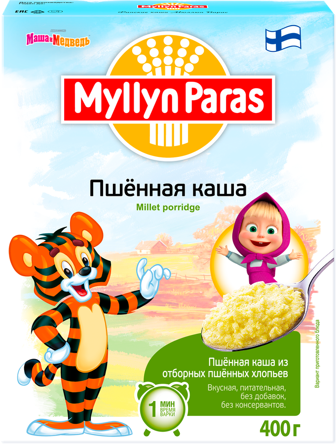 Каша пшенная MYLLYN PARAS, 400г