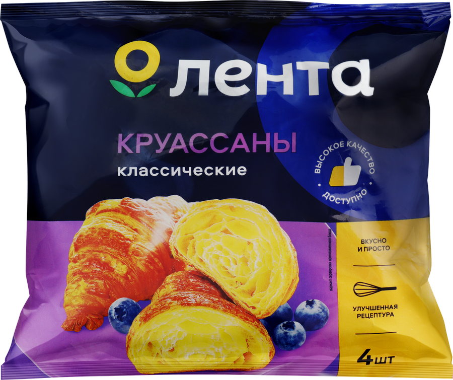 Круассаны замороженные ЛЕНТА, 4х70г