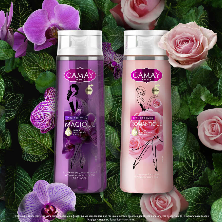 Гель для душа CAMAY Romantique с ароматом французской розы, 250мл, превью