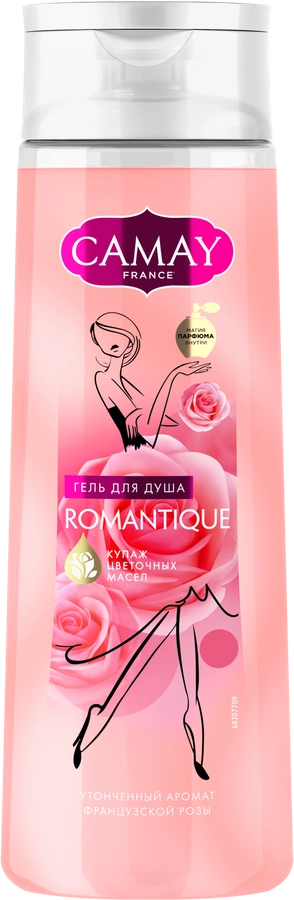 Гель для душа CAMAY Romantique с ароматом французской розы, 250мл