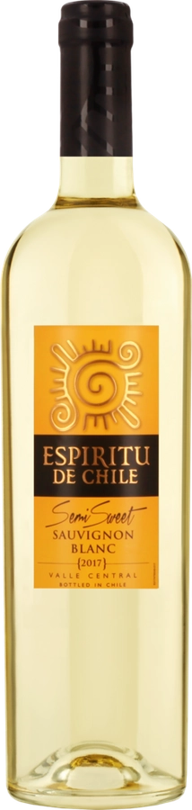 Вино ESPIRITU DE CHILE Совиньон Блан Валле Централь белое полусладкое, 0.75л