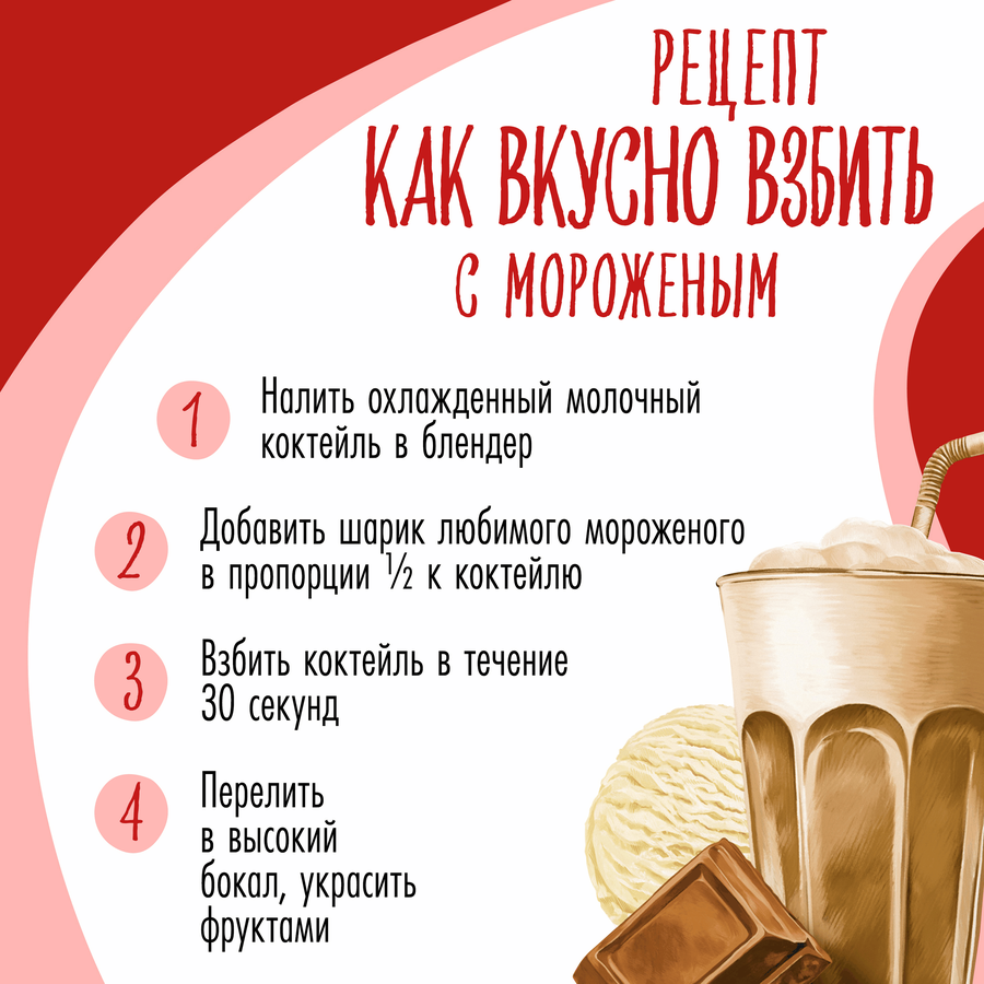 Коктейль молочный ЧУДО Шоколадный 2%, без змж, 960г, превью