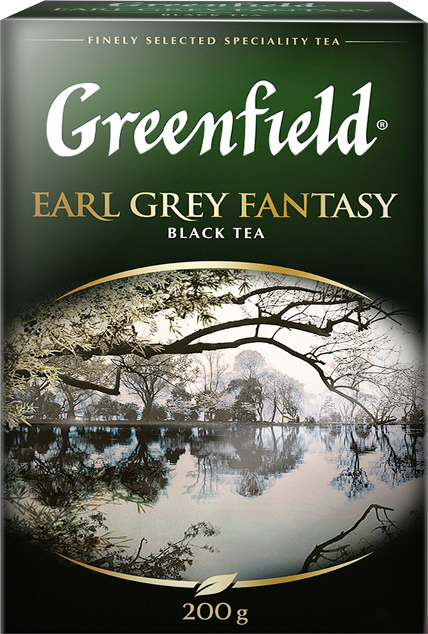 Чай черный GREENFIELD Earl Grey Fantasy с ароматом бергамота листовой, 200г