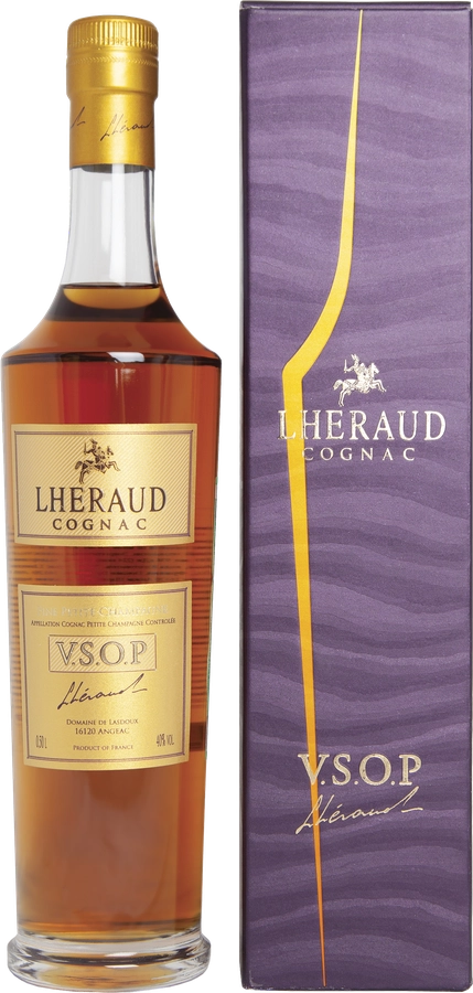 Коньяк LHERAUD Cognac VSOP ординарный 5 лет 40%, п/у, 0.5л