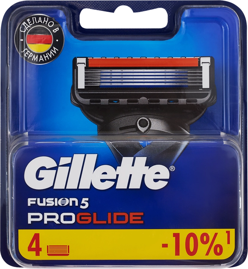 Кассеты сменные для бритья GILLETTE Fusion5 ProGlide, 4шт