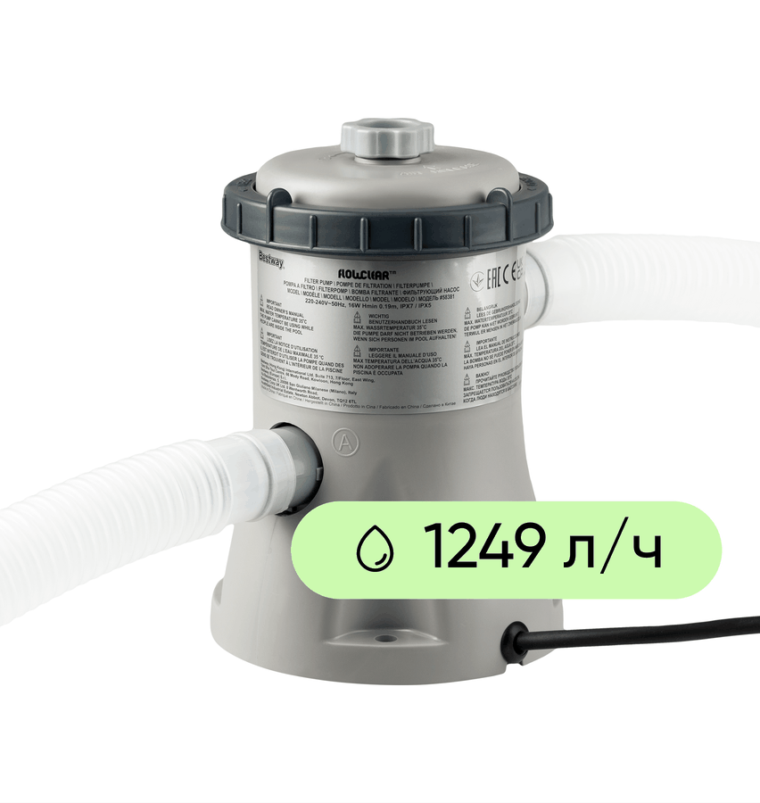 Фильтр-насос BESTWAY Flowclear 1249л/ч, Арт. 58381