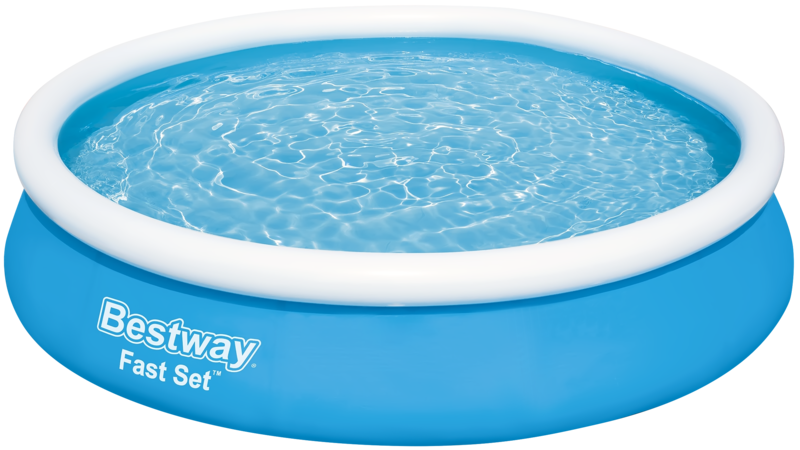 Бассейн с надувным бортом BESTWAY Fast Set 5377л 366х76см, с фильтр-насосом, Арт. 57274