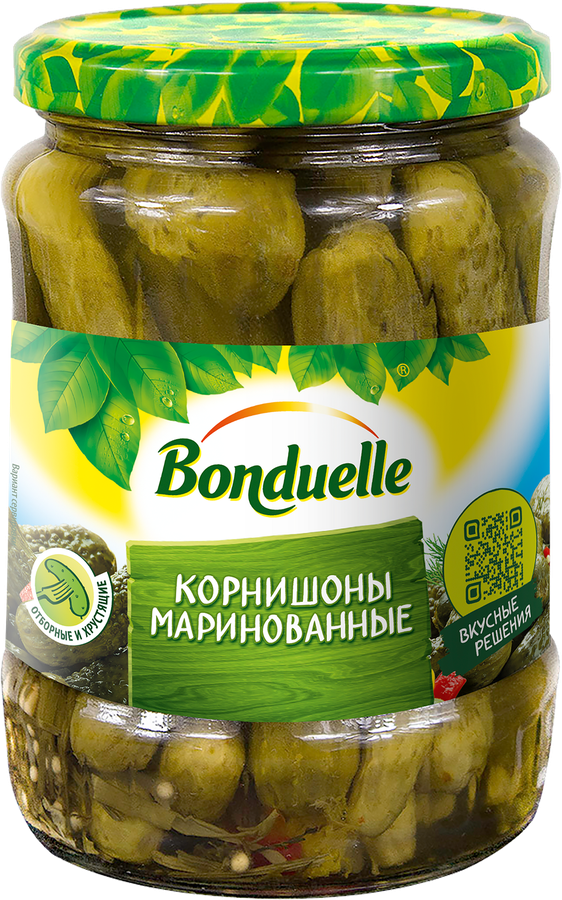Корнишоны маринованные БОНДЮЭЛЬ, 580мл