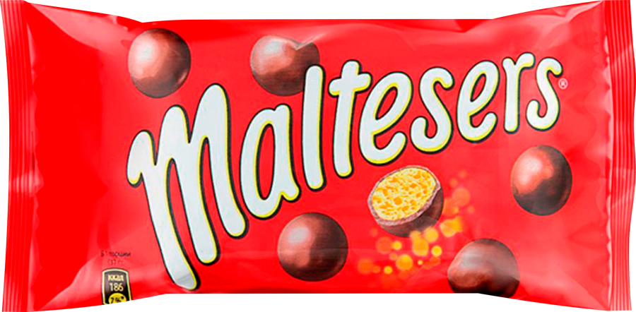 Драже MALTESERS Хрустящие шарики, покрытые молочным шоколадом, 37г