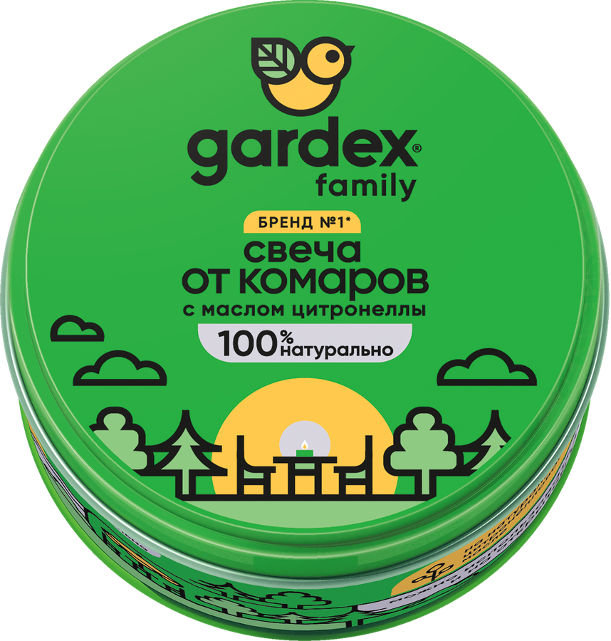 Свеча репеллентная от комаров GARDEX Family