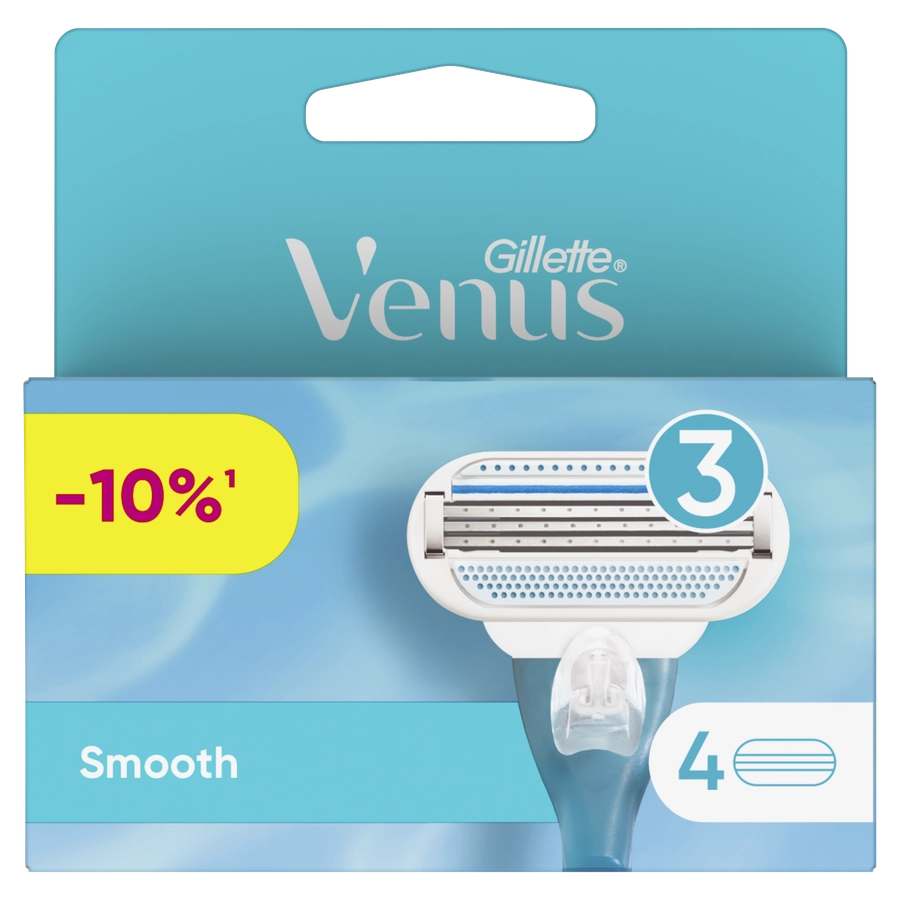 Кассеты сменные для бритья GILLETTE Venus Smooth, 4шт