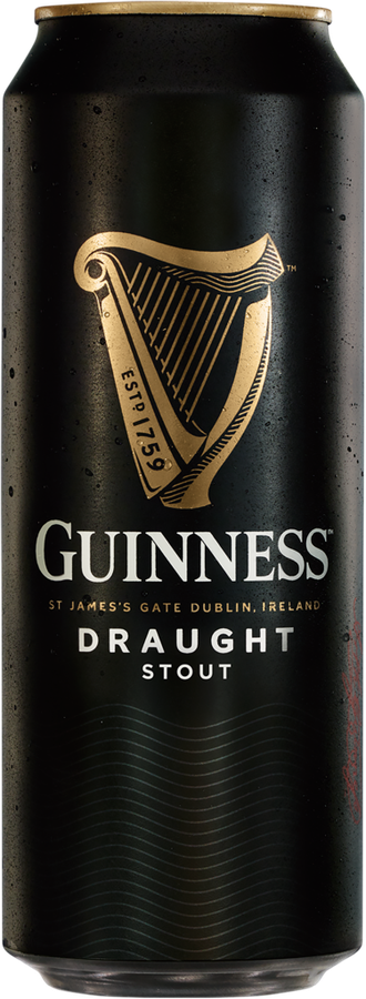 Пиво темное GUINNESS Draught фильтрованное пастеризованное 4,2%, 0.44л
