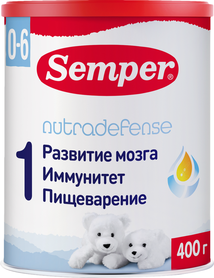 Смесь молочная SEMPER Nutradefense Baby 1, с 0 месяцев, 400г