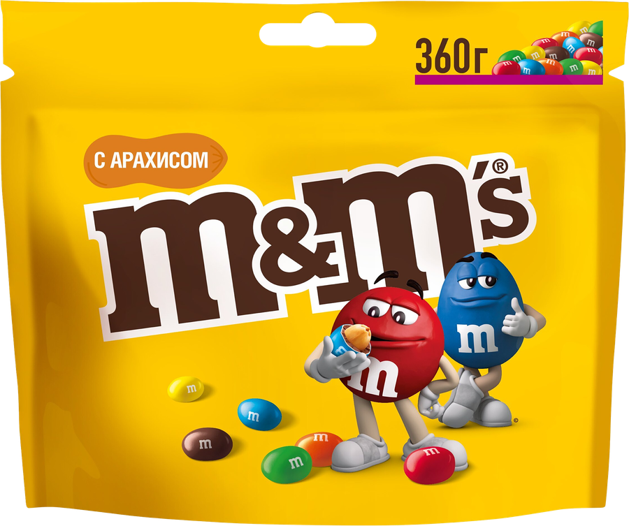 Драже M&M'S С арахисом, 360г