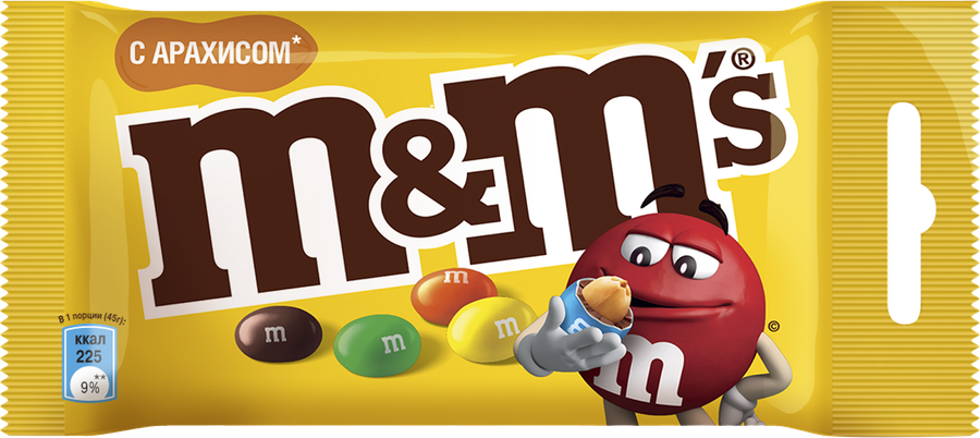 Драже M&M'S С арахисом, 45г