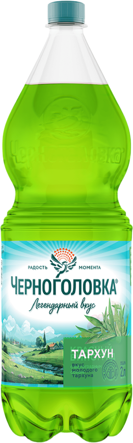 Напиток ЧЕРНОГОЛОВКА Тархун сильногазированный, 2л