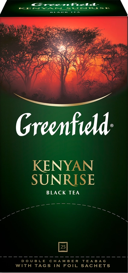 Чай черный GREENFIELD Kenyan Sunrise, 25пак