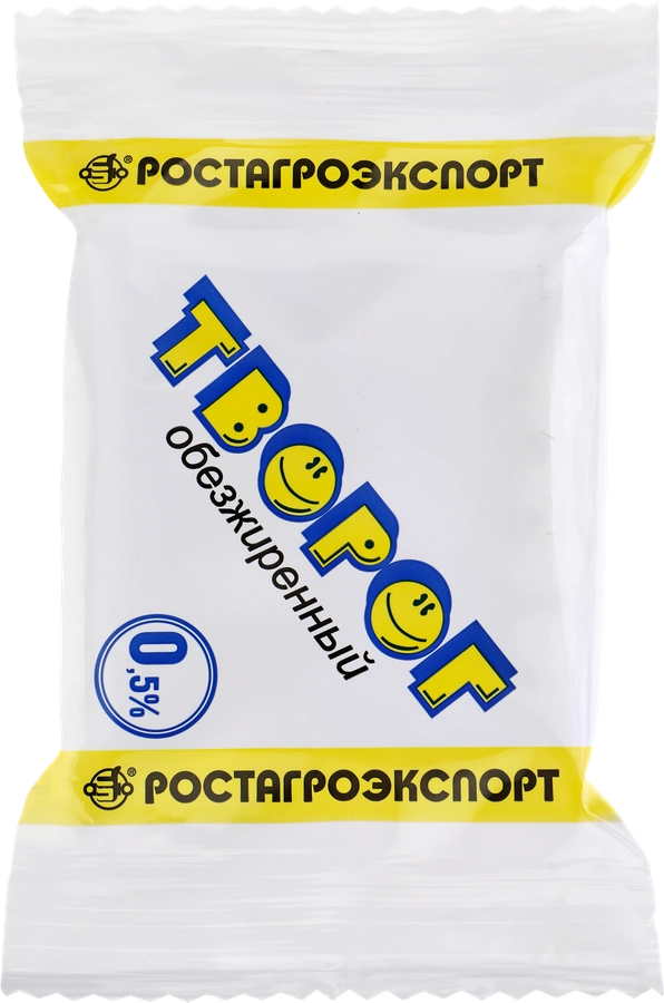 Творог РОСТАГРОЭКСПОРТ 0%, без змж, 180г