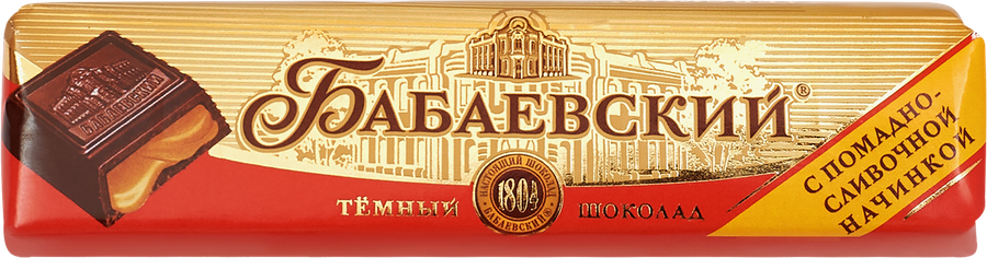 Шоколад темный БАБАЕВСКИЙ с помадно-сливочной начинкой, 50г