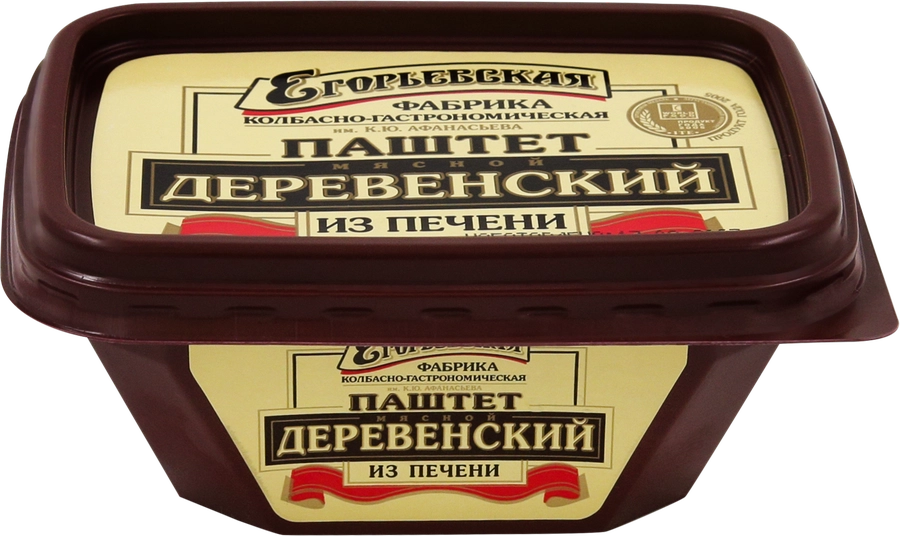 Паштет из печени КФ ЕГОРЬЕВСКАЯ Деревенский, 150г