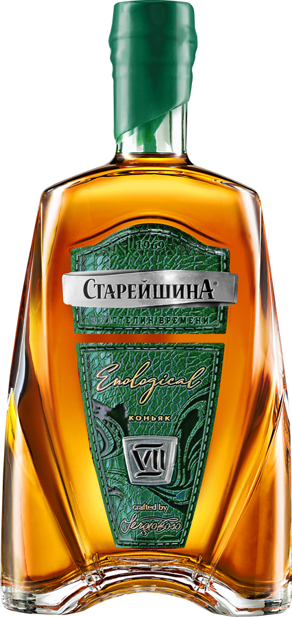 Коньяк СТАРЕЙШИНА КВ 7 лет 40%, 1л