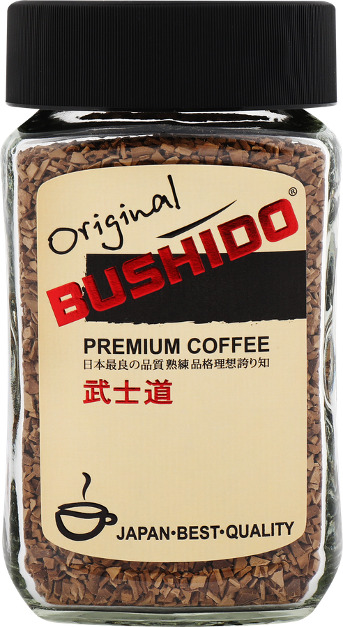 Кофе растворимый BUSHIDO Original сублимированный, ст/б, 100г