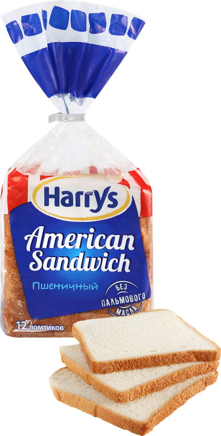 Хлеб пшеничный HARRY'S Аmerican sandwich, 470г