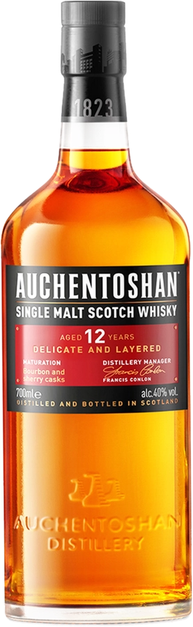 Виски AUCHENTOSHAN Шотландский солодовый 12 лет 40%, п/у, 0.7л