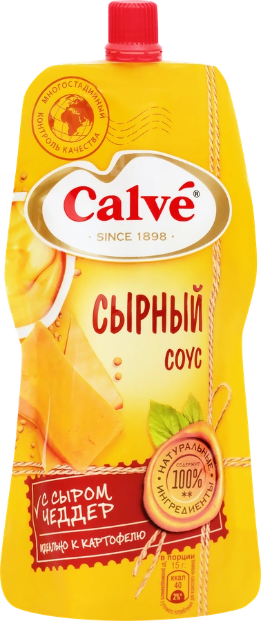 Соус CALVE Сырный, на основе растительных масел 25%, 230г