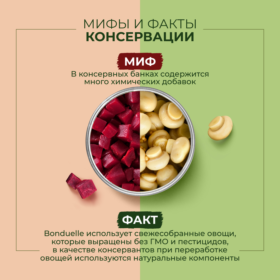 Шампиньоны консервированные BONDUELLE Classique, целые, 400г, превью