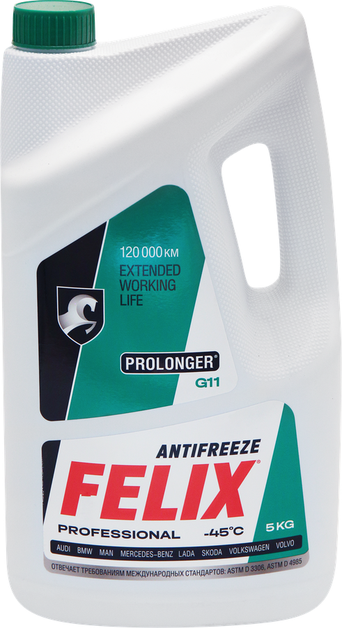 Антифриз FELIX Prolonger G-11 зеленый Арт. 430206031, 5кг