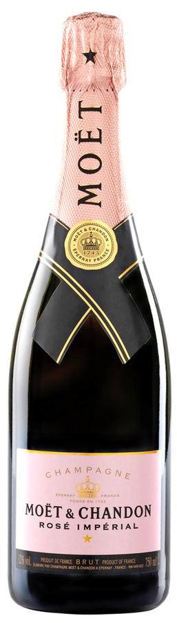 Вино игристое MOET & CHANDON Империаль Розе выдержанное розовое брют, п/у, 0.75л