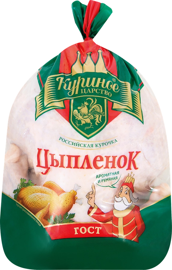 Тушка цыпленка-бройлера КУРИНОЕ ЦАРСТВО, 1-й сорт, весовая