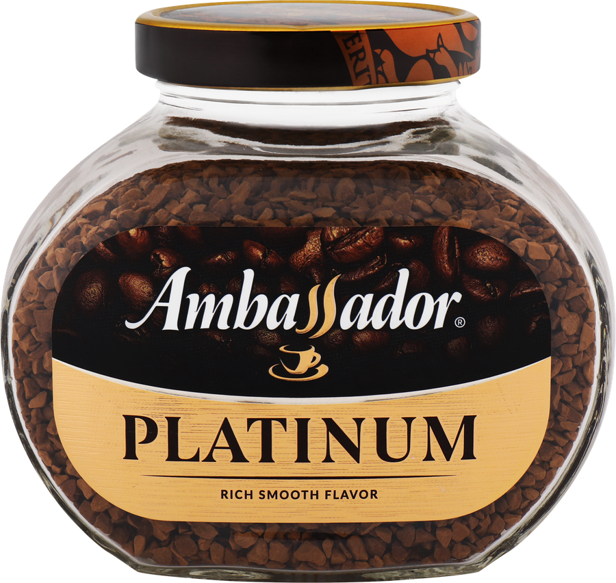 Кофе растворимый AMBASSADOR Platinum, ст/б, 95г