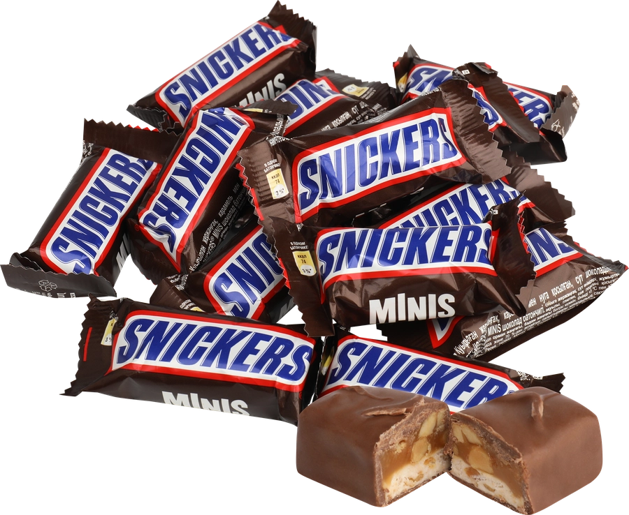 Конфеты SNICKERS Minis с арахисом, карамелью и нугой, весовые