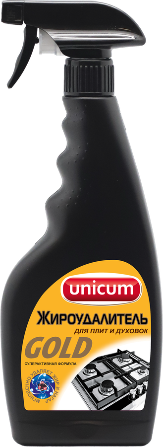 СпрейдлячисткиплитUNICUMGoldЖироудалитель,500мл