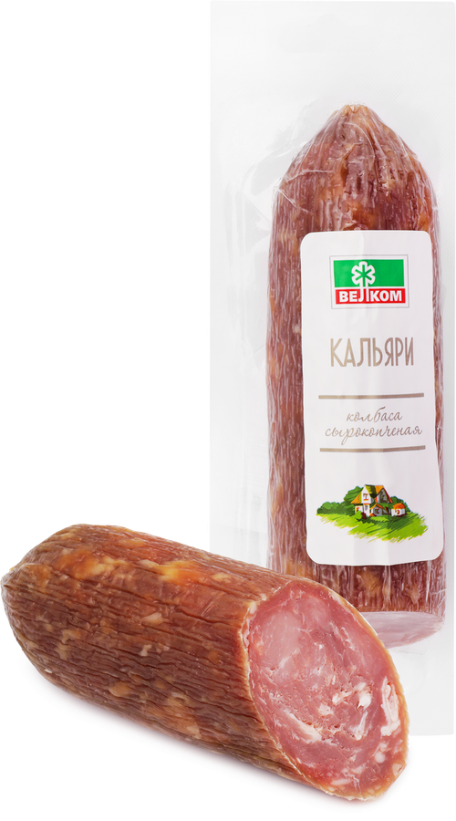 Колбаса сырокопченая ВЕЛКОМ Кальяри со срезом, 235г