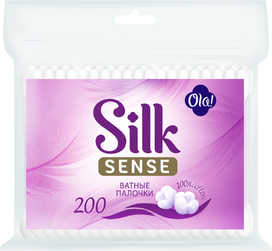 Палочки ватные OLA! Silk sense, 200шт