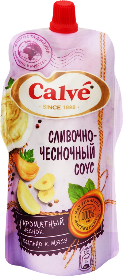 Соус для мяса CALVE Сливочно-чесночный, 230г