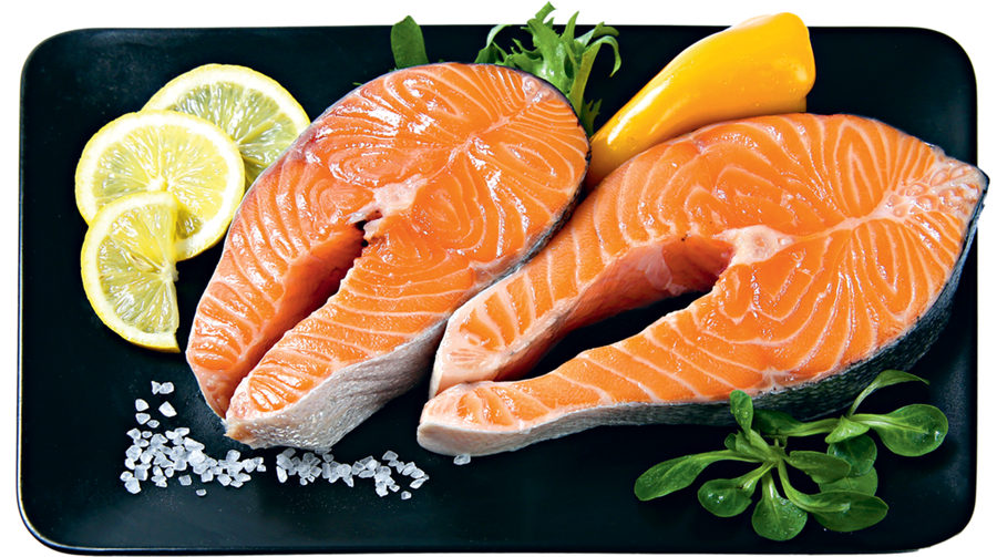Лосось Атлантический ЛЕНТА FRESH стейк (из замороженного сырья), весовой