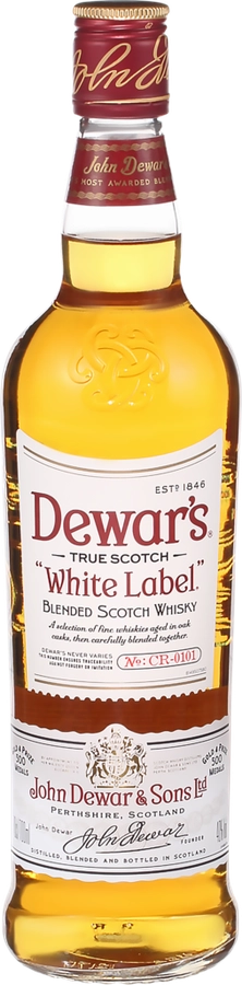 Виски DEWAR'S White Label шотландский купажированный 40%, 0.7л