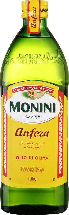 Масло оливковое MONINI Anfora Olio di Oliva, смесь рафинированного и нерафинированного масел, 1л